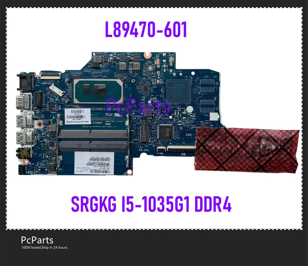 PcParts 6050A3158801 For HP 14-CK 14-CF 240 G8 Laptop Motherboard L89470-601 L89470-001 W I5-1035G1 DDR4 TPN-I130 Mainboard