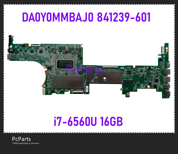 PcParts 841239-601 841239-501 For HP Spectre X360 15-AP 15T-AP000 15T-AP Laptop Motherboard DA0Y0MMBAJ0 W I7-6560U 16GB MB