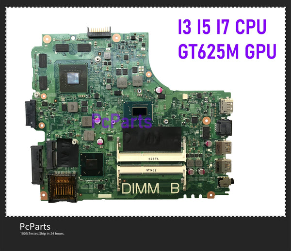 PcParts CN-04XFVJ DNE40-CR For Dell Inspiron 3421 5421 Laptop Motherboard I3 I5 I7-3517U N13P-GS-OP-A2 2GB GPU Mainboard