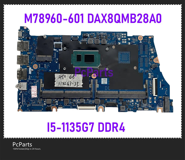 PcParts DAX8QMB28A0 For HP Probook 440 450 G8 Laptop Motherboard M78960-601 I5-1135G7 SRK05 M21702-601 I7-1165G7 DDR4 MB Tested