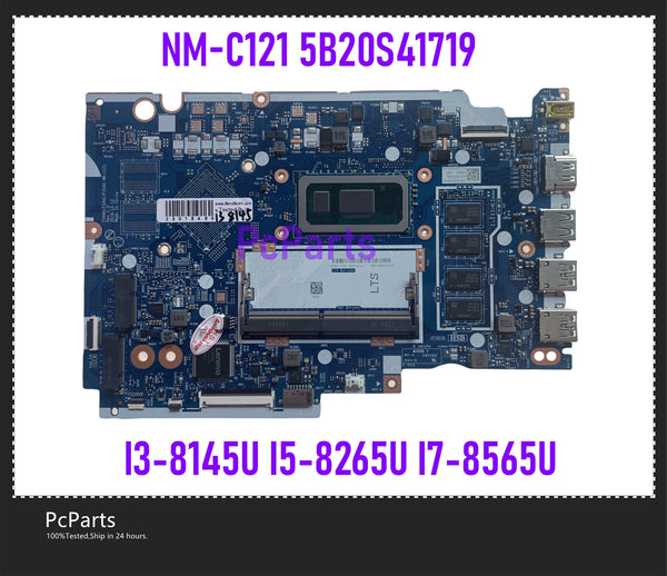 PcParts FS540 NM-C121 5B20S41719 For Lenovo Ideapad S145-15IWL Laptop Motherboard I3-8145U I5-8265U I7-8565U DDR4 4GB MB