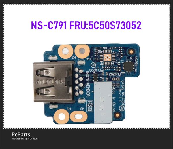 PcParts Genuine 5C50S73052 New For Lenovo ThinkPad X13 T14s AMD USB Board Sub Card NS-C791 100% Tested