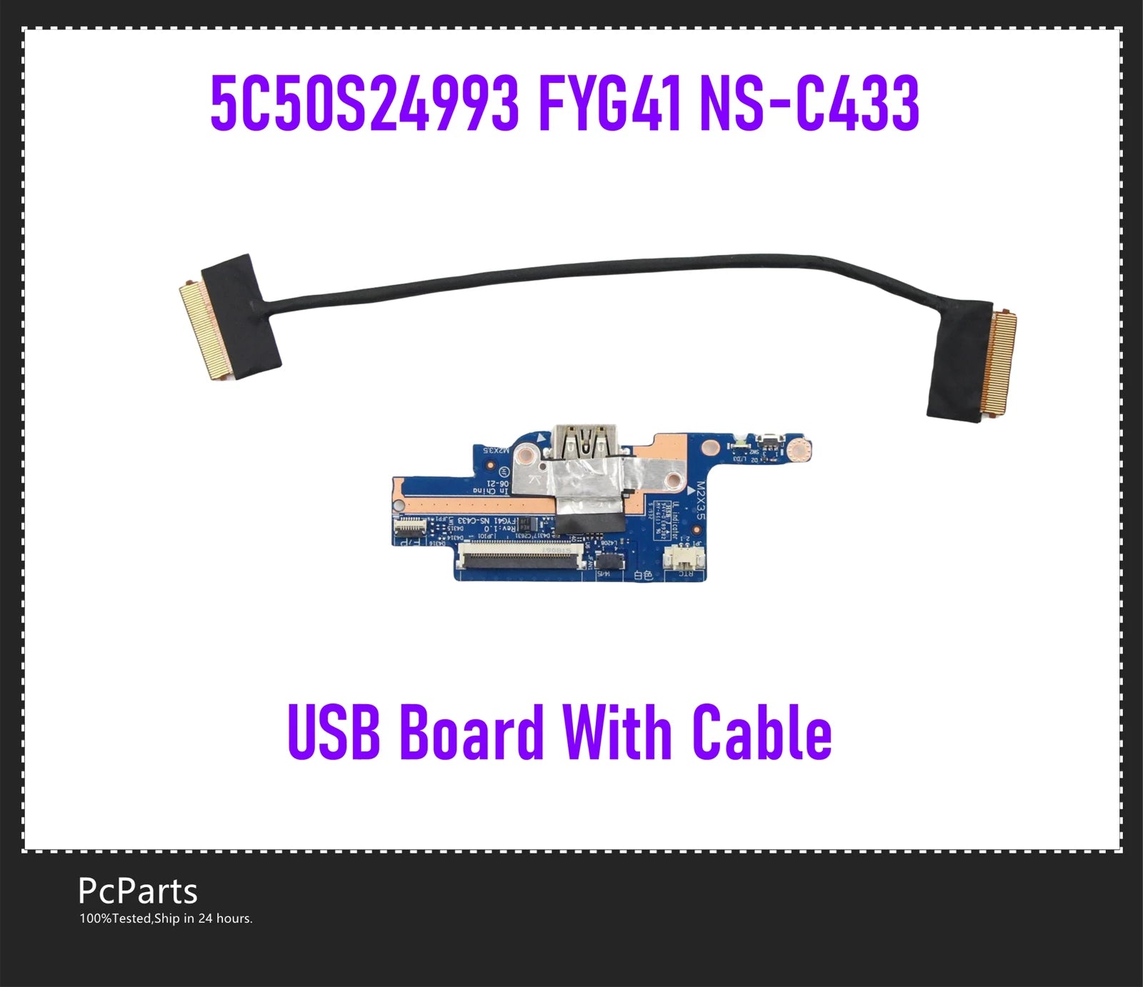 PcParts Genuine Compatible For Lenovo Yoga C740-14IML USB Power Button ...
