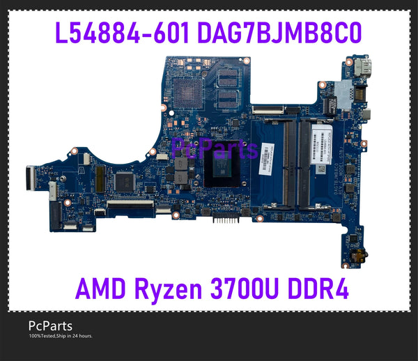 PcParts Genuine DAG7BJMB8C0 For HP Pavilion 15-CW Motherboard Main Board AMD Ryzen 7 3700U L54884-601 DDR4 MB 100% Tested