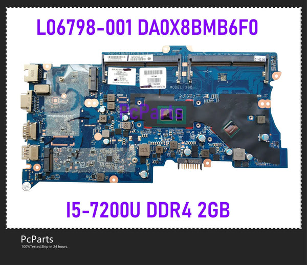 PcParts High quality L06798-001 for HP Probook 430 G5 440 G5 Laptop Motherboard DA0X8BMB6F0 X8B I5-7200U I7-7500U DDR4 2GB MB