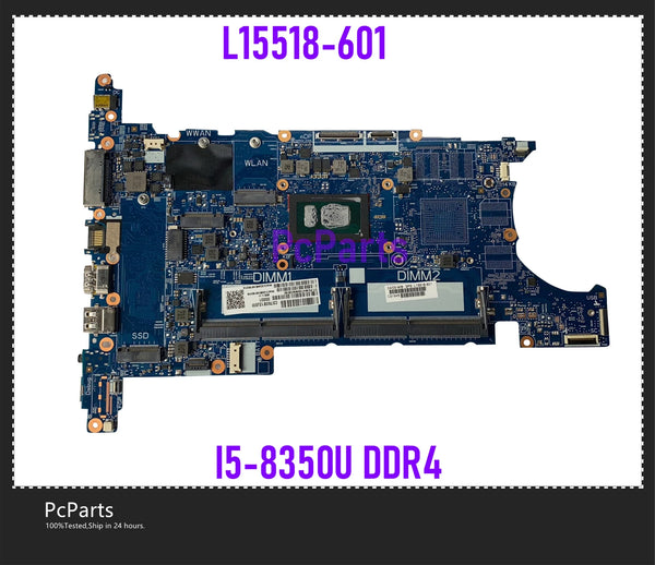 PcParts L15518-601 For HP EliteBook 840 850 G5 Laptop Motherboard L15518-001 With I5-8350U CPU DDR4 MB Mainboard 100% Tested