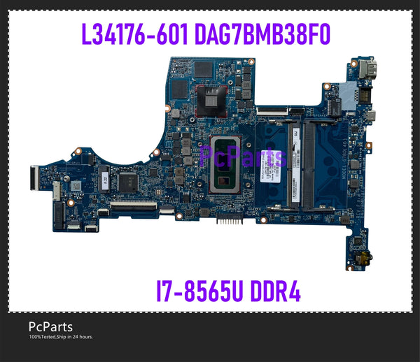 PcParts L34176-601 DAG7BMB38F0 For HP Pavilion 15-CS Laptop Motherboard L34176-501 MB SRFFW I5-8250U I7-8565U DDR4 100% Tested