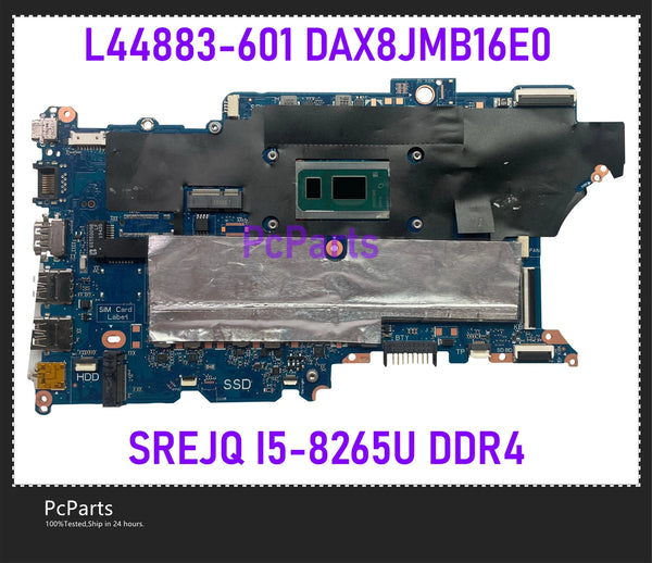 PcParts L44883-601 For HP ProBook 440 450 G6 Laptop Motherboard With SREJQ I5-8265U L44883-001 DAX8JMB16E0 DDR4 MB Tested