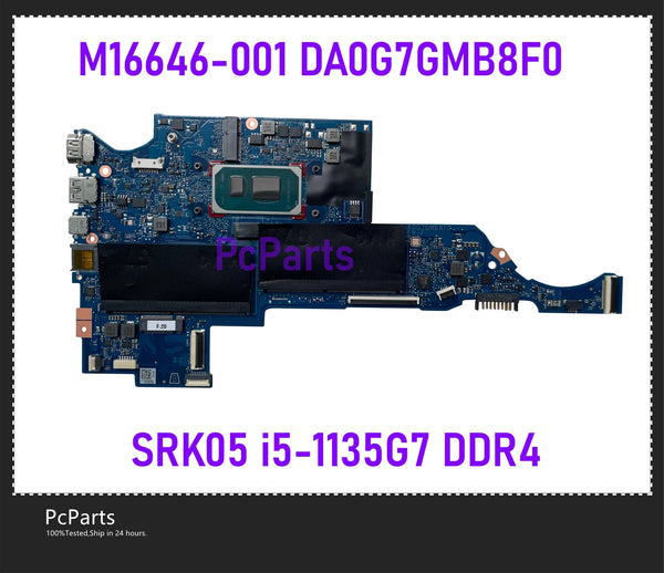 PcParts M16646-001 For HP Pavilion 14-DV Laptop Motherboard DA0G7GMB8F0 MB Intel Core SRK05 i5-1135G7 DDR4 Mainboard Tested