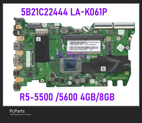 Pcparts 5B21C22444 GLV3A LA-K061P For Lenovo ThinkBook 14 G2 ARE K4E-ARE Laptop Motherboard R5-5500 R5-5600 4GB 8GB DDR4 MB