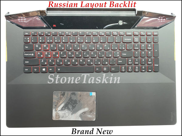 RU layout 5CB0L65461 for Lenovo IdeaPad Y700-17ISK laptop keyboard Plamrest upper case assmebly Russian Layout backlit