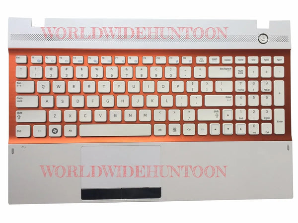 StoneTaskin Brand New Original Reboto Original Brand New Laptop Keyboard Compatible for Samsung NP300V5A NP305V5A 300V5A US Layout With Plamrest Orange Color 100% Tested Free Shipping