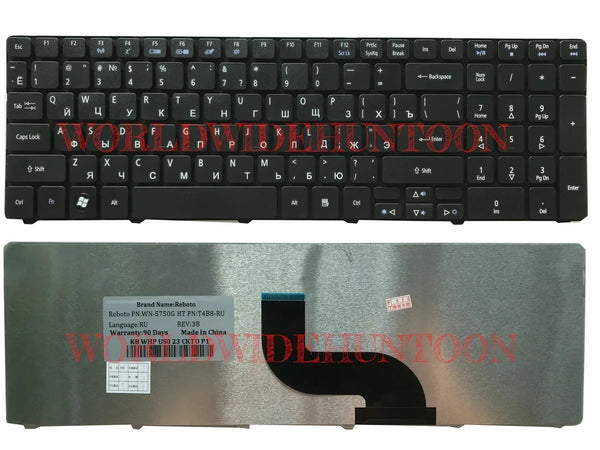 StoneTaskin Brand New Original Reboto Original Russian keyboard compatible for ACER 5738 5552 5738ZG 5750G 7750G 5740G 5810T RU Layout laptop keyboard Working 100% Tested Free Shipping