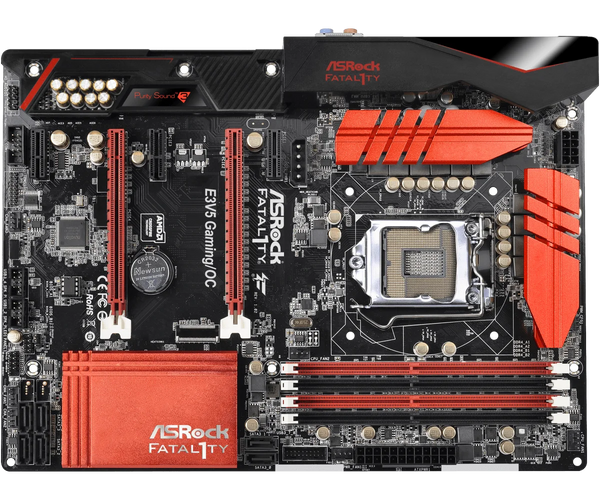 Asrock Fatal1ty E3V5 Performance Gaming/OC  Motherboard LGA 1151 Intel C232 DDR4 64GB support i5-6600 6400 6100 G4400 7700 7600 Good Condition Fully Tested Free Shipping