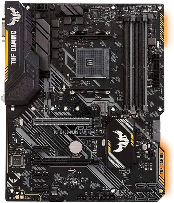 ASUS B450 Motherboard TUF GAMING B450-PLUS Supports Ryzen 7 1700 3700x Ryzen 5 2600 2600x 3500x 3600 5500 5600 5600G 4600G Good Condition Fully Tested Free Shipping
