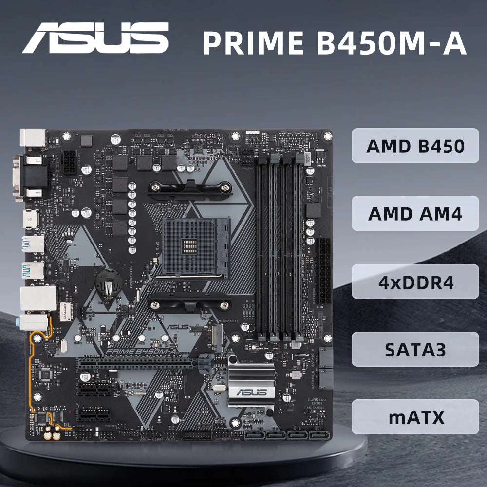 StoneTaskin For ASUS PRIME B450M-A Motherboard Supports R9 5950X R7 58