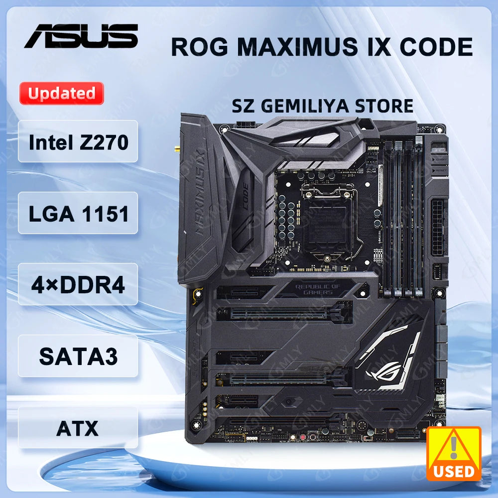 ASUS Z270 Motherboard ROG MAXIMUS IX CODE LGA 1151 NVMe SSD M.2 DDR4 6 ...