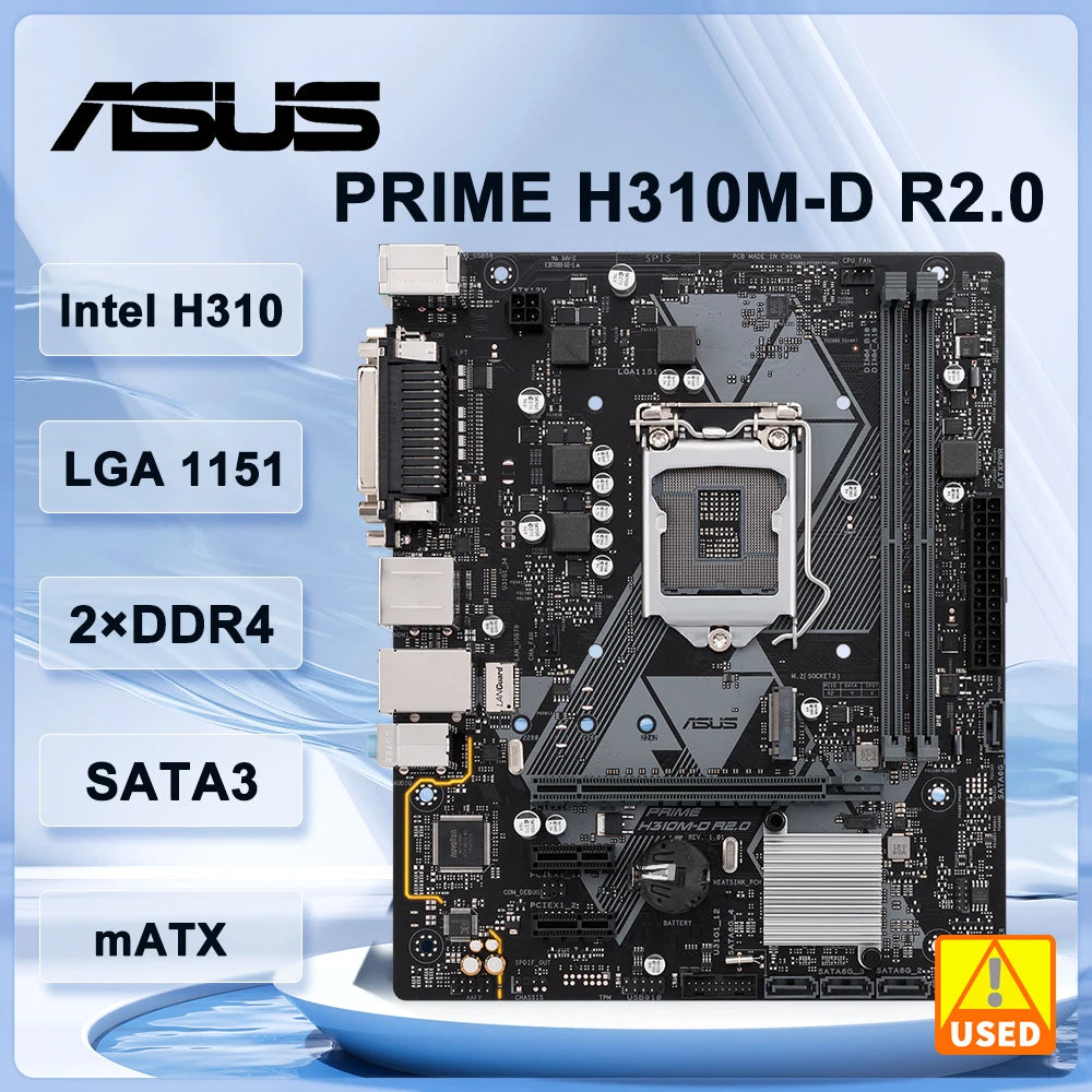 Motherboard H310m 9400f Prime H310m Intel I5 9th Gen Motherboard