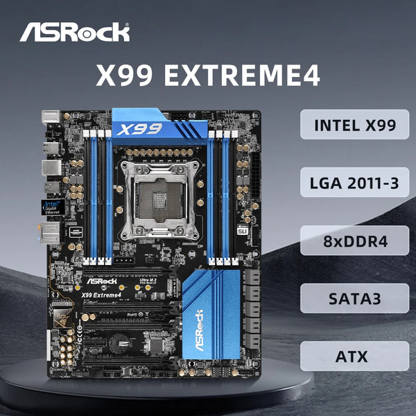 StoneTaskin For ASRock X99 EXTREME4 Motherboard Support LGA 2011-3 Intel Xeon E5 V3&V4 CPU 8xDDR4 3000MHz SATA NVME Ultra M.2 Slot PCIe 3.0 ATX Fully Tested Free Shipping