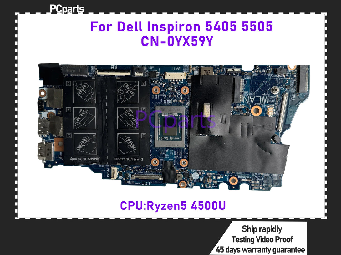 PCparts 19852-1 For Dell Inspiron 5405 5505 Laptop Motherboard CN
