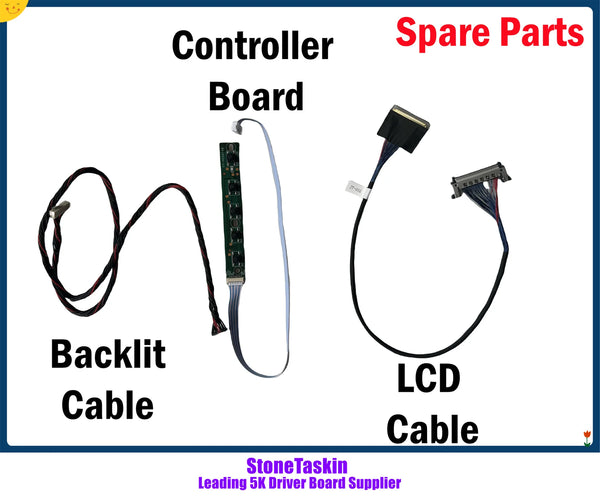StoneTaskin Spare parts For JRY-W9RQUHD-SA1 JRY-W9RQUHD-FA1 JRY-W9CUHD-AA1 Driver Board LCD Display Cable Backlit Cable OSD Button Board Crossover Adapter