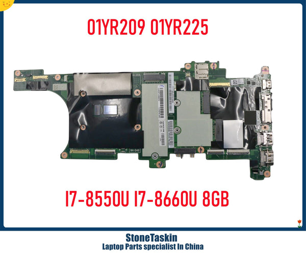 StoneTaskin 01YR209 01YR225 For Lenovo Thinkpad X1 Carbon 6th Laptop Motherboard I7-8550U I7-8650U 8G RAM Mainboard DDR4 NM-B481