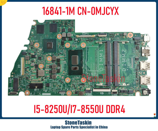 StoneTaskin 16841-1M CN-0MJCYX For Dell OEM Inspiron 15 7570 7573 Laptop Motherboard CN-00PJ2C I5-8250U I7-8550U 2GB DDR4 Tested