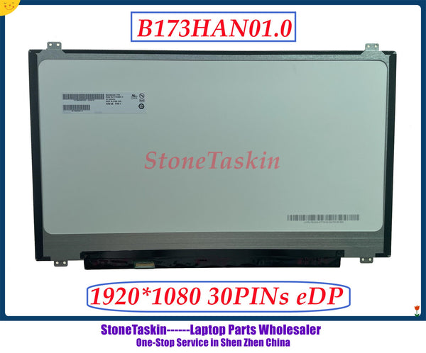 StoneTaskin 17.3" IPS Laptop LCD Screen B173HAN01.0 for DELL Alienware 17R2 R3 R4 R5 MSI GT72 GT73 A+ 100% Tested