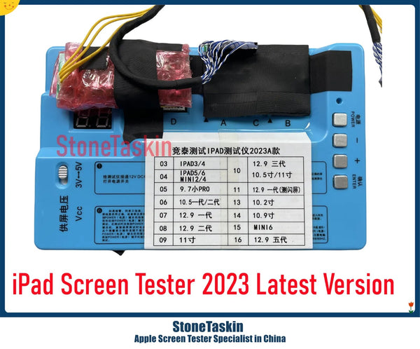 StoneTaskin 2023 Latest LCD Screen Tester For iPad 12.9 5th Gen Unniver Panel Repair Adapter Tool Kit Testing Devices Equipment