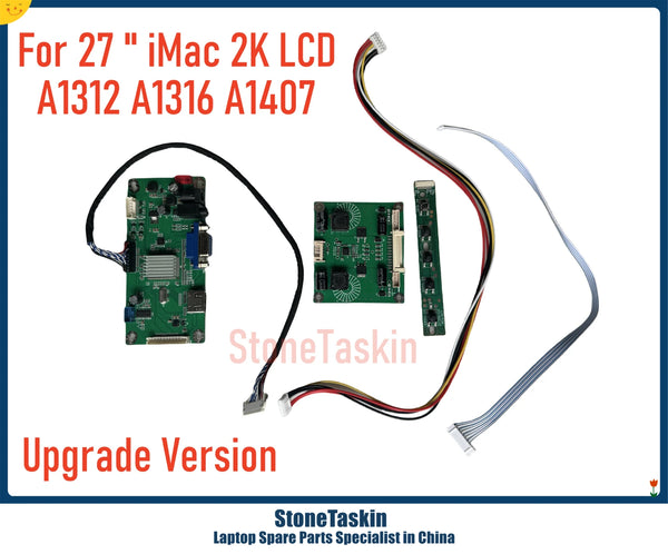 StoneTaskin 27'' DIY iMac A1312 A1316 A1407 2K LCD Controller Drive Board Extend Monitor Display Kit For LM270WQ1 A2 C2 E3 B1 B3