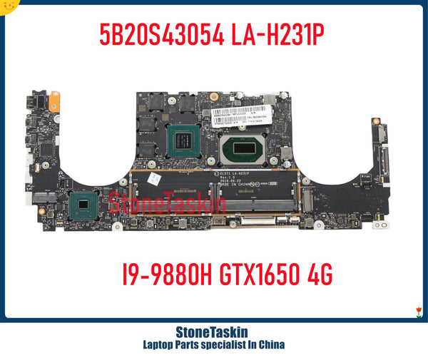 StoneTaskin 5B20S43054 LA-H231P For Lenovo Yoga S740-15IRH 81NW 81NX Laptop Motherboard I9-9880H GTX1650 4GB DDR4 100% Tested