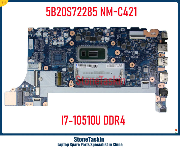 StoneTaskin 5B20S72285 For Lenovo Thinkpad E14 E15 Laptop Motherboard FE4A0/FE5A0 NM-C421 I7-10510U SRGKW UMA DDR4 Mainboard MB