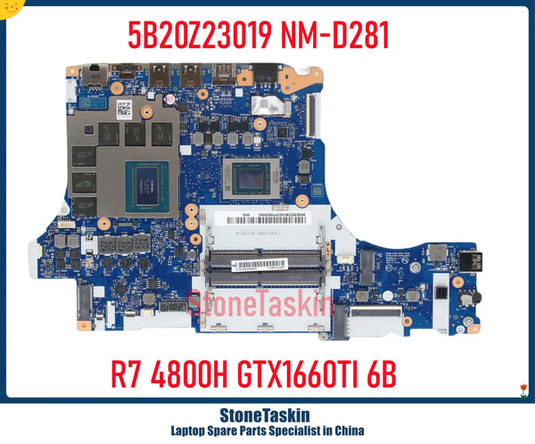 StoneTaskin 5B20Z23019 NM-D281 For Lenovo Legion 5-15ARH05H Laptop Motherboard R7 4800H GTX1660TI 6B DDR4 Mainboard MB Tested