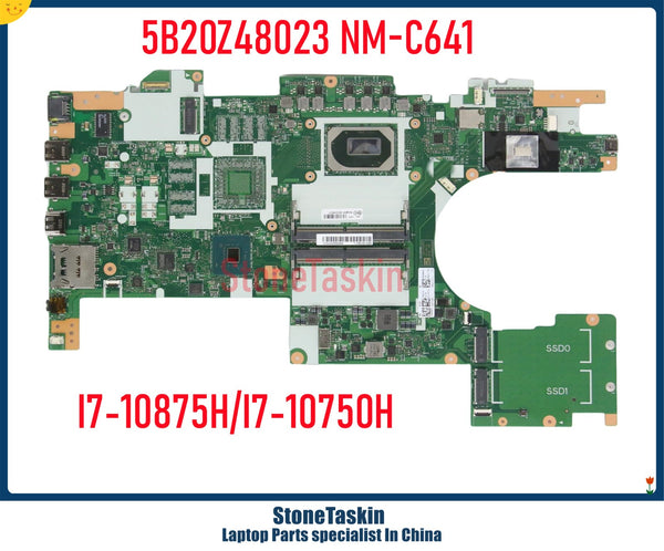 StoneTaskin 5B20Z48023 For Lenovo Thinkpad P15V Gen 1 Work Station Motherboard GT5A0/GP5A0 NM-C641 I7-10875H I7-10750H CPU DDR4