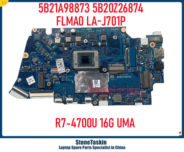 StoneTaskin 5B21A98873 5B20Z26874 For Lenovo Ideapad 5-14ALC05 5-14ARE05 Laptop Motherboard FLMA0 LA-J701P R5-4500 R7-4800 16G