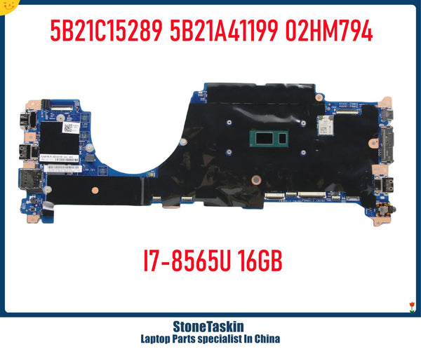 StoneTaskin 5B21C15289 5B21A41199 02HM794 For Lenovo Thinkpad X390 Yoga Laptop Motherboard LBB-1 18729-1 I7-8565U 16GB Tested