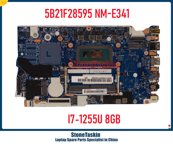 StoneTaskin 5B21F28595 For Lenovo Ideapad 1 14IAU7 Laptop Motherboard NM-E341 I3-1215U I5-1235U I7-1255U 8GB RAM MB Mainboard