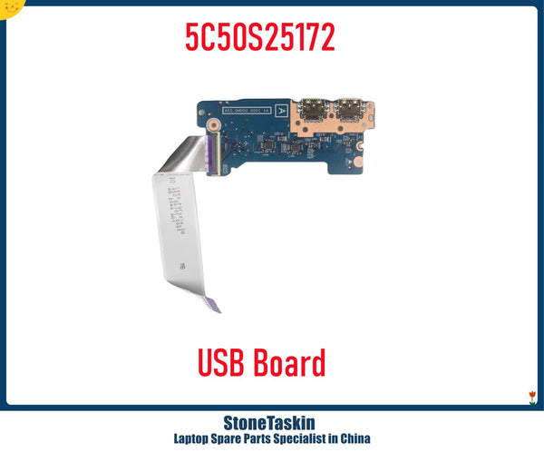 StoneTaskin 5C50S25172 455.0MD02.0001 For Lenovo Ideapad Flex 5 14ALC05 Laptop USB Board with Flex Cable 100% Tested