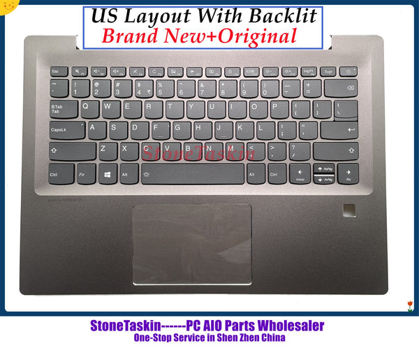 StoneTaskin 5CB0P29410 for Lenovo 520S-14ISK 520S-14IKB Laptop keyboard upper case KB Plamrest assmebly US Layout backlit test