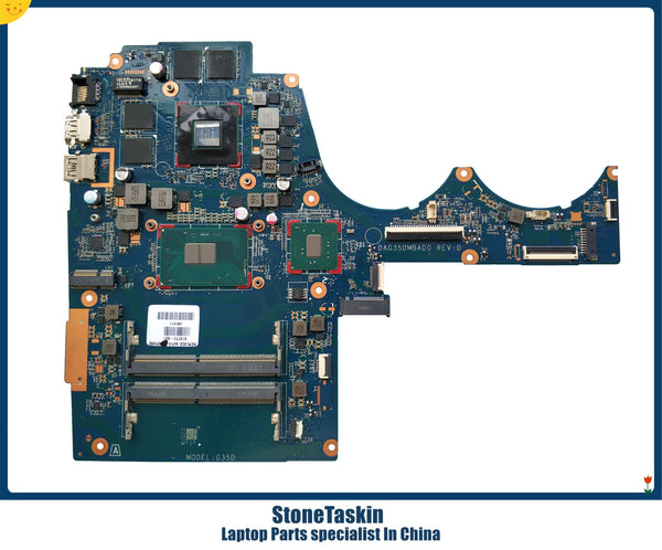 StoneTaskin 914772-601 For HP Pavilion 15-AX 15-BC Motherboard I7-7700HQ 914772-001 DAG35DMBAD0 MB DDR4 Mainboard GTX1050 2GB