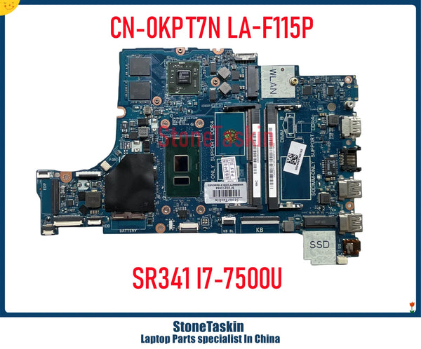 StoneTaskin CAL50/DAL10 LA-F115P For Dell 3490 3590 Motherboard CN-0KPT7N CN-0899RR I5-7200U I7-7500U AMD 216-0889004 GPU DDR4