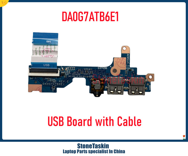 StoneTaskin DA0G7ATB6E1 For HP TPN-Q207 14-CE Laptop Power Switch USB Audio Board Connector DAG7ADTB8B0 DA0G7ATB6E0 with cable