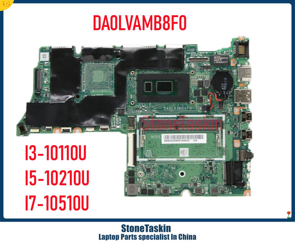 StoneTaskin DA0LVAMB8F0 For Lenovo ThinkBook 14 15-IML E4 E5-15IML MB I3-10110U I5-10210 I7-10510U 5B20S43386 8GB DDR4 Mainboard