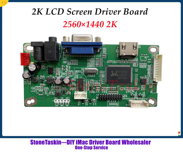 StoneTaskin DIY Controller Board Kit For 27 " iMac A1312 A1316 2K LCD screen display LM270WQ1 SD A2 C2 E3 B1 B3 Driver Board