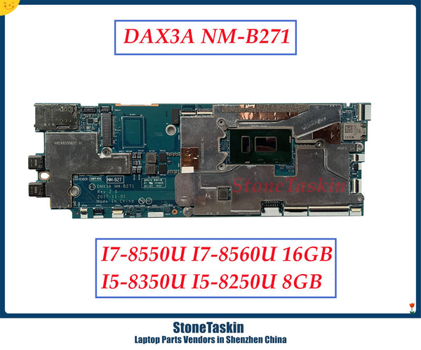 StoneTaskin DMX3A NM-B271 For Lenovo Thinkpad X1 Tablet Gen3 Motherboard I5-8350U I7-8550U CPU 16GB 8GB 01AW885 01AW888 01AW883