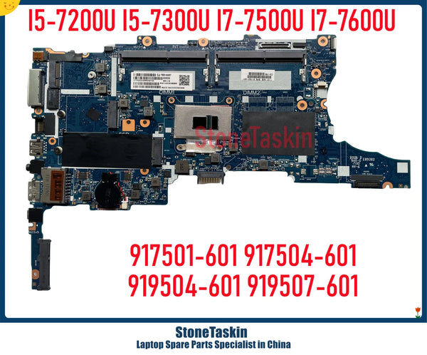 StoneTaskin For HP EliteBook 840 850 G4 14U G4 Laptop Motherboard 917501-601 917504-601 919504-601 919507-601 I5-7200U I7-7500U
