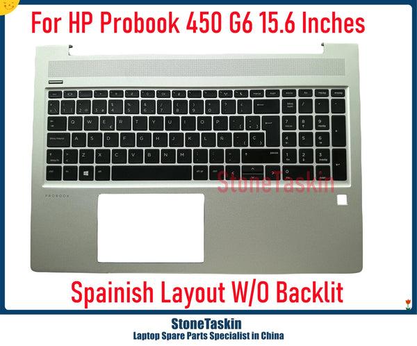 StoneTaskin For HP Probook 450 455 G6 G7 Laptop C-Cover SP Keyboard Sliver Color with Backlit Non_Backlit KB Assemably Plamrest