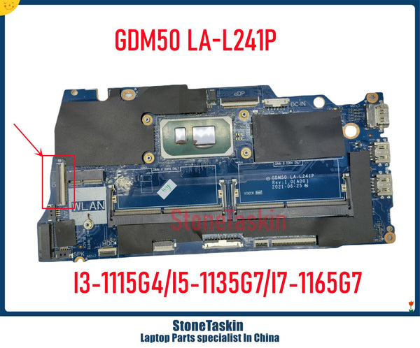 StoneTaskin GDM50 LA-L241P For Dell Inspiron 15 3511 Vostro 15 3510 Laptop Motherboard I3-1115G4 I5-1135G7 I7-1165G7 CN-0818KM