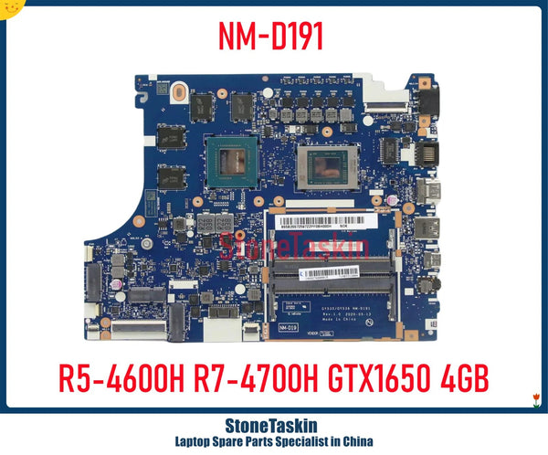 StoneTaskin GY535/GY536 NM-D191 For Lenovo Ideapad Gaming 3-15ARH05 Laptop Motherboard R5-4600H R7-4800H GTX1650 4GB 5B20S72597