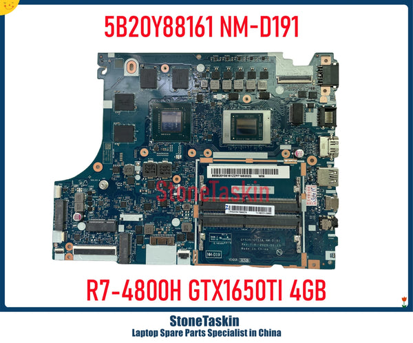 StoneTaskin GY535/GY536 NM-D191 For Lenovo Ideapad Gaming 3-15ARH05 Motherboard R5-4600H R7-4800H GTX1650TI 4GB 5B20Y88161